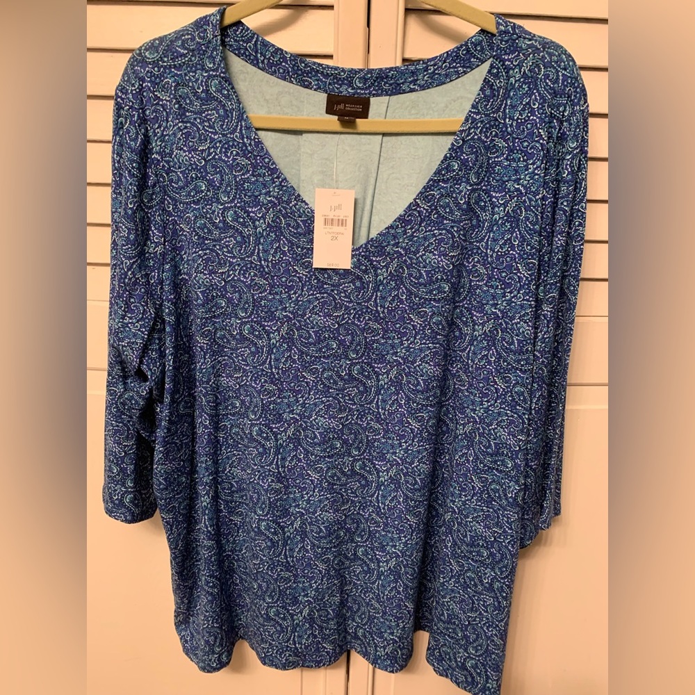 J Jill paisley tunic NWT